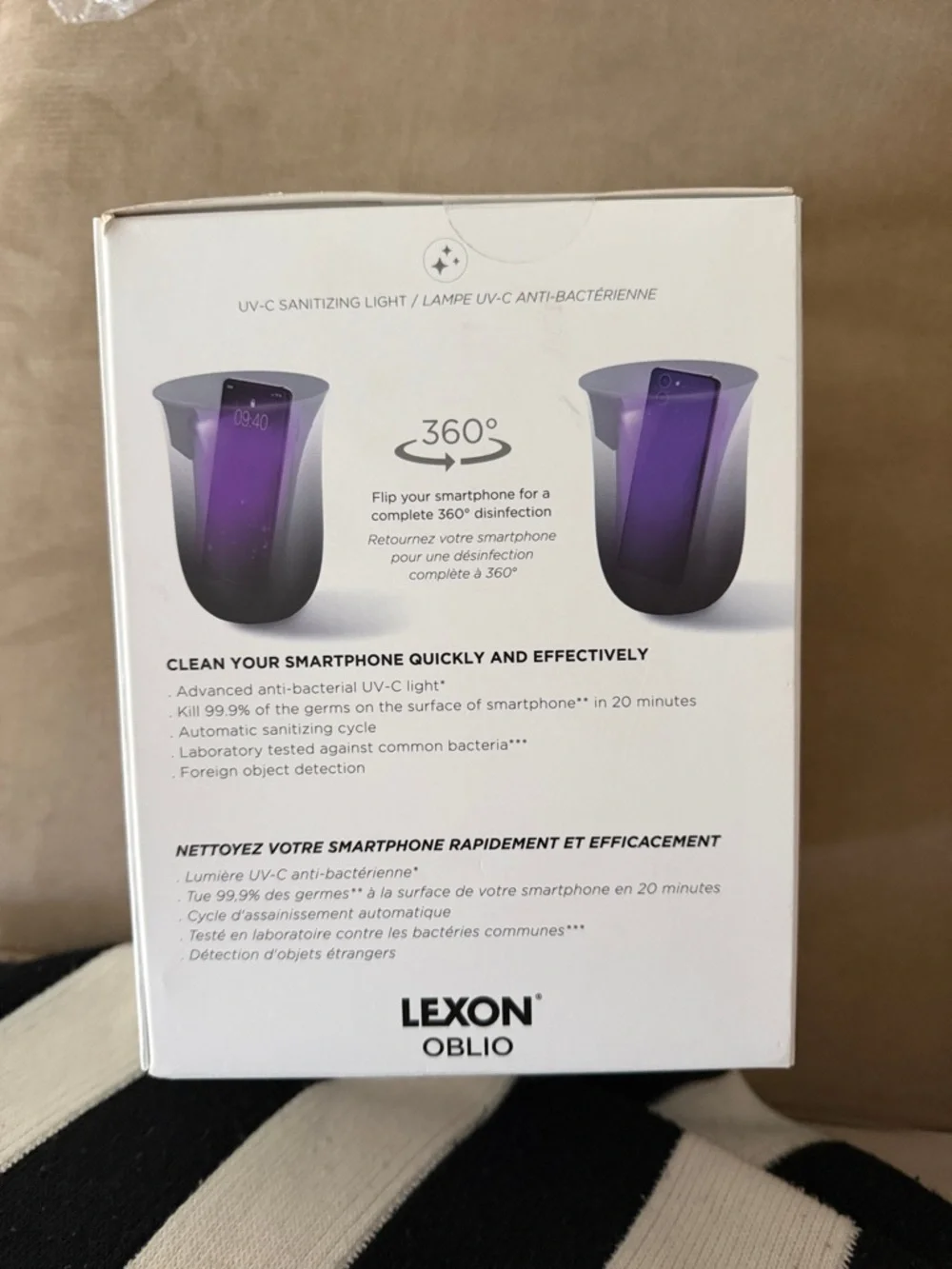 LEXON Oblio 2-in-1 Charging Station - Sky Blue